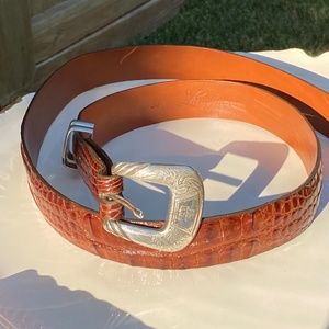 Lucchese classic alligator skin belt